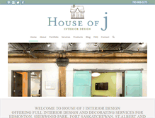 Tablet Screenshot of houseofjinteriors.com